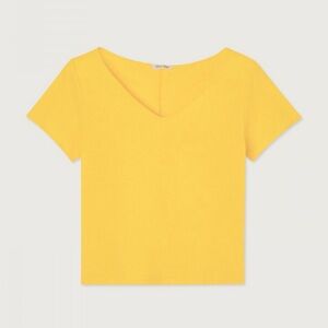 American Vintage Women’s t-shirt Aksun Yellow Size Medium NWOT